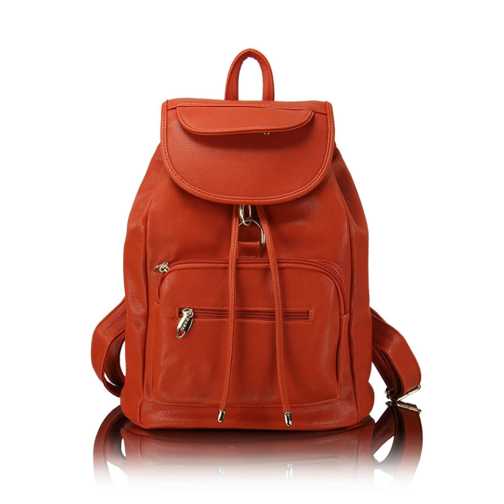 red Leather Satchel Bag 02